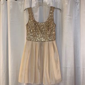 ASOS Gold sparkly dress